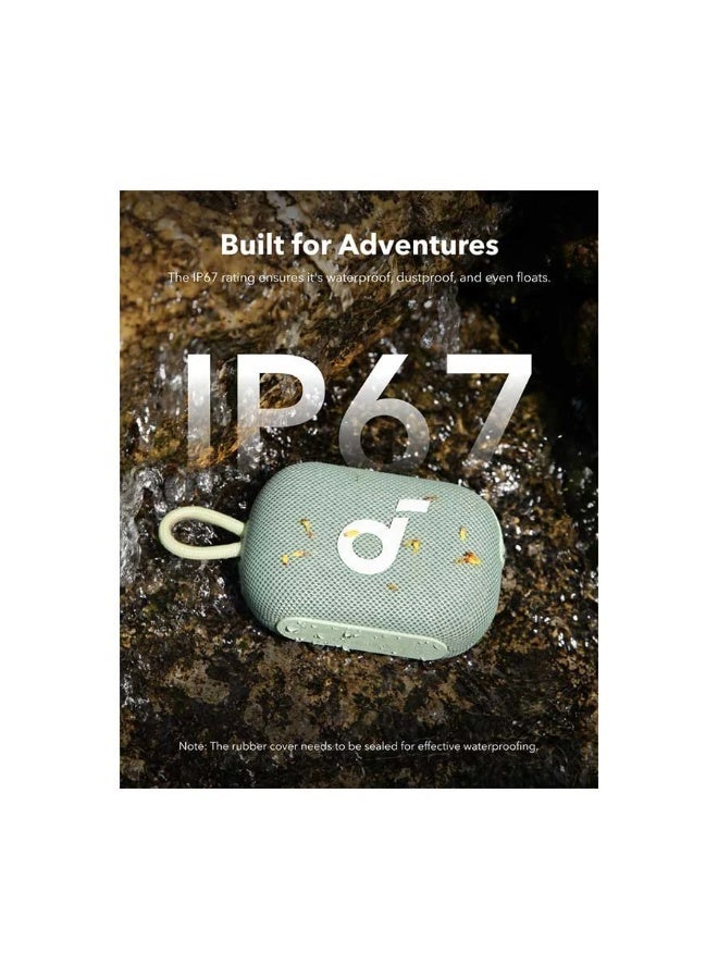 مكبر صوت بلوتوث أنكر ساوندكور سيليكت 4 جو - فائق الصغر مع مدة تشغيل تصل إلى 20 ساعة، مقاوم للماء بمعيار IP67، وصوت قوي أخضر - Image 3